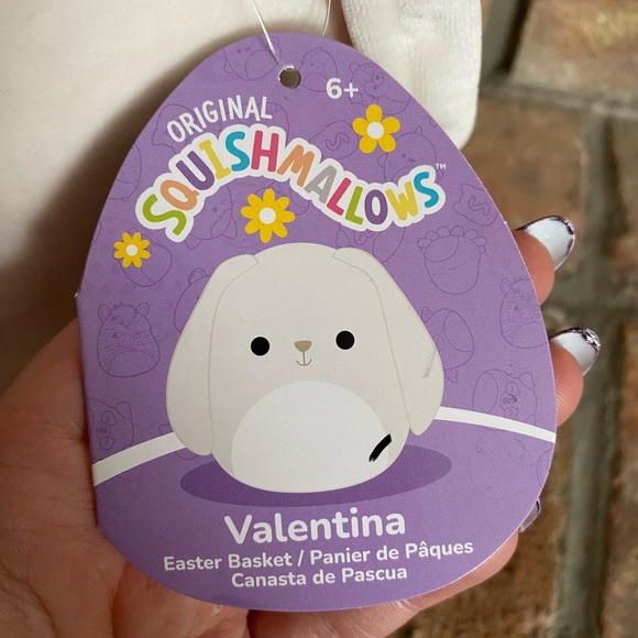 BNWT Valentina Easter Bunny Squishmallow Basket - Picture 3 of 4